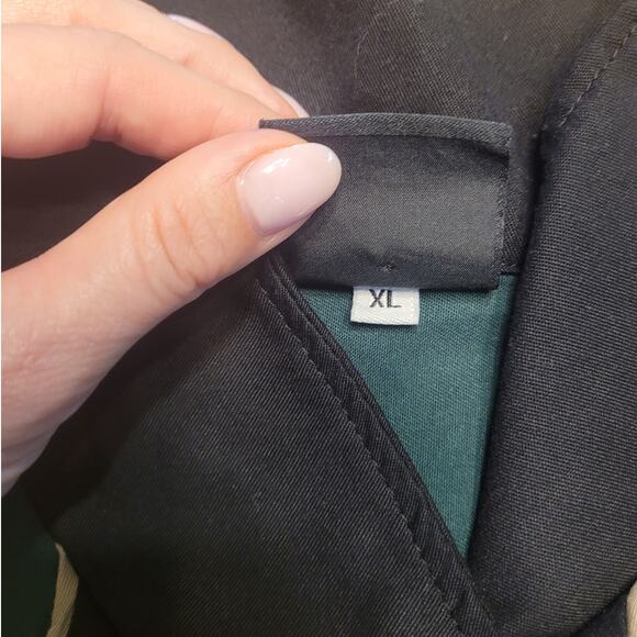 VTG Hilton Retro Monterey Bowling Shirt Men’s XL Green Black Two-Tone Rockabilly - Picture 5 of 8